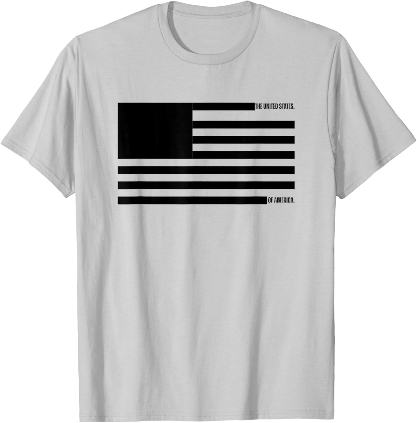 Redacted USA US Flag Patriotic 4th July Men Women Kids T-Shirt - T-Shirt | Ash