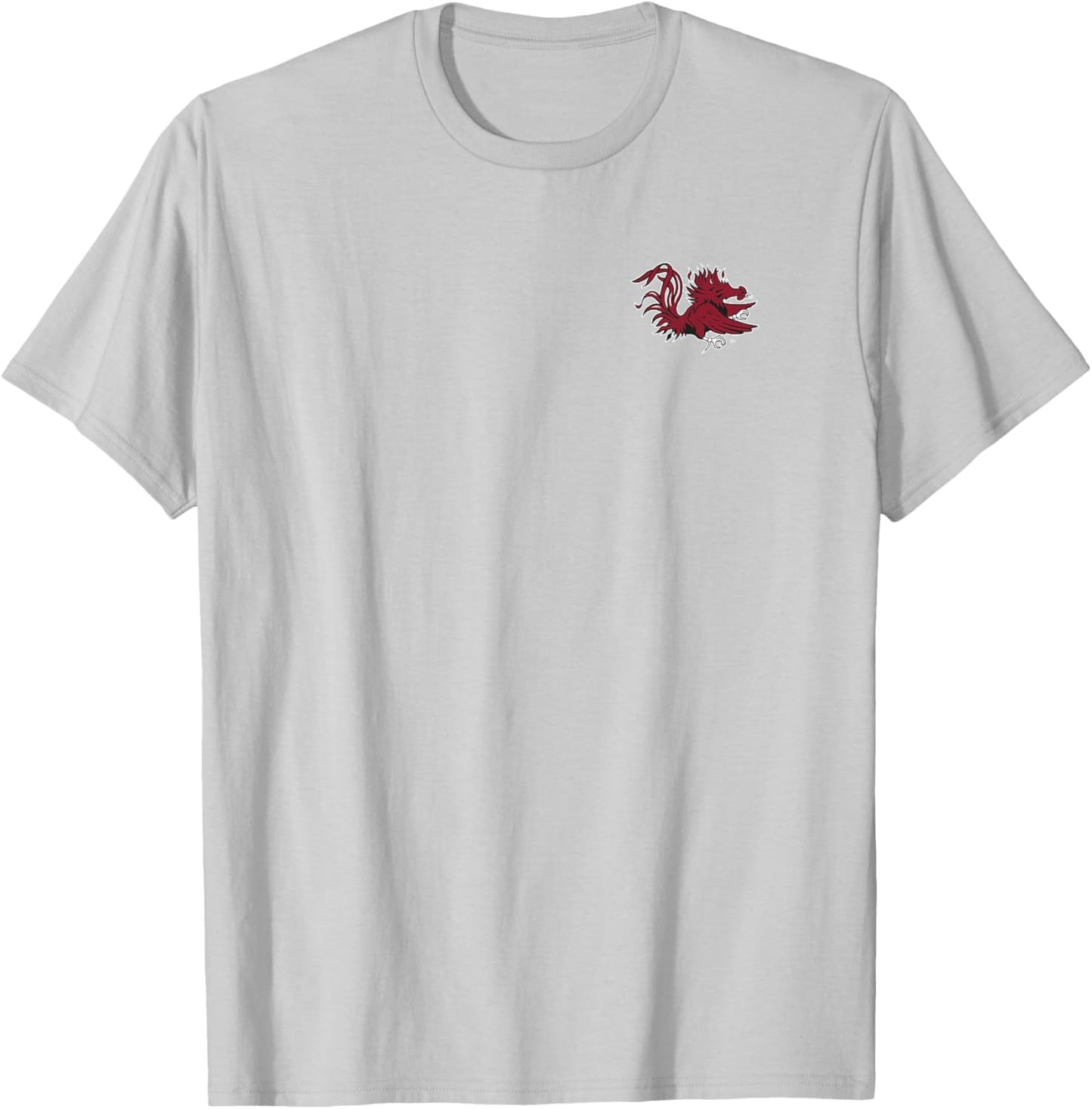 South Carolina Gamecocks Icon Front/Back Heather Gray T-Shirt - T-Shirt | Ash