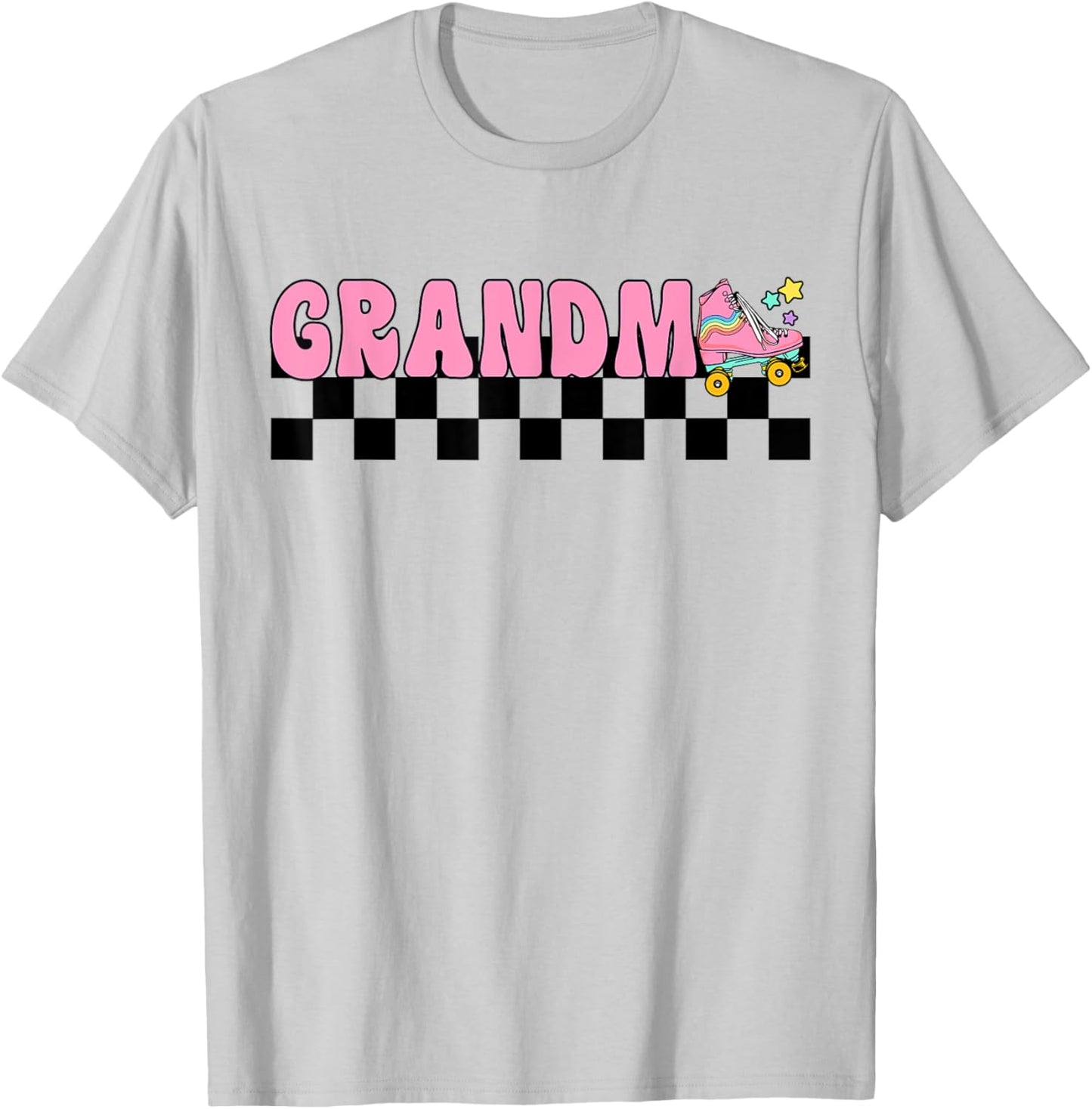 Grandma Rolling Into Birthday Roller Skating Family Matching T-Shirt - T-Shirt | Ash