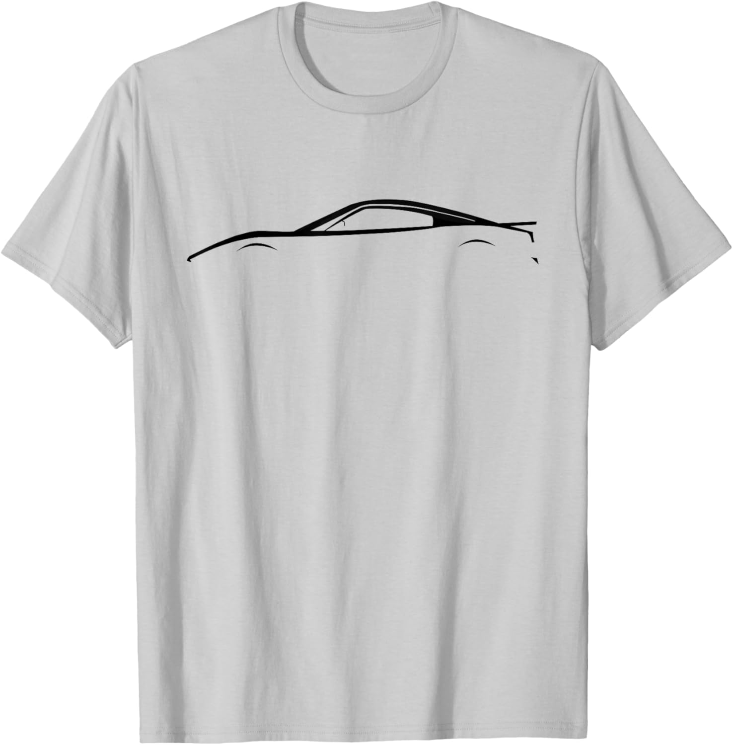 911 Legendary Racing Sports Car Iconic Racing Car Silhouette T-Shirt - T-Shirt | Ash