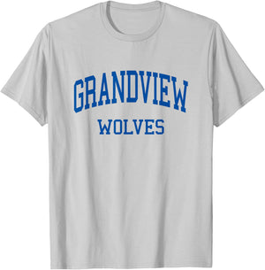 Grandview High School HS Aurora CO Retro T-Shirt - T-Shirt | Ash