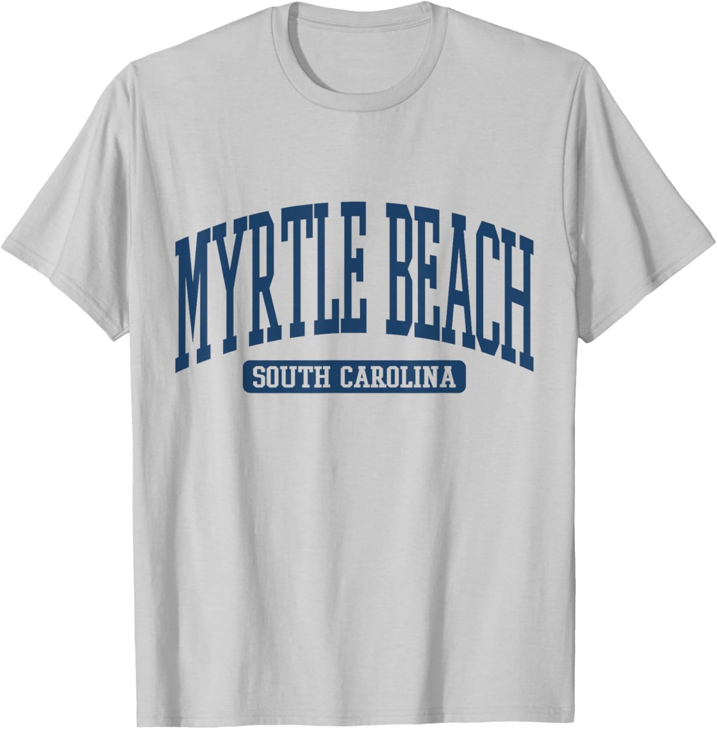 Myrtle Beach South Carolina Souvenir Vintage, Minimalist T-Shirt - T-Shirt | Ash