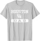 Houston Cougars Dad Red Officially Licensed T-Shirt - T-Shirt | Ash