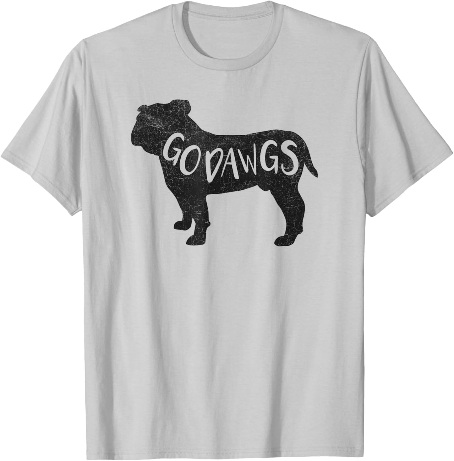 Go Dawgs Funny Bulldogs T-Shirt - T-Shirt | Ash