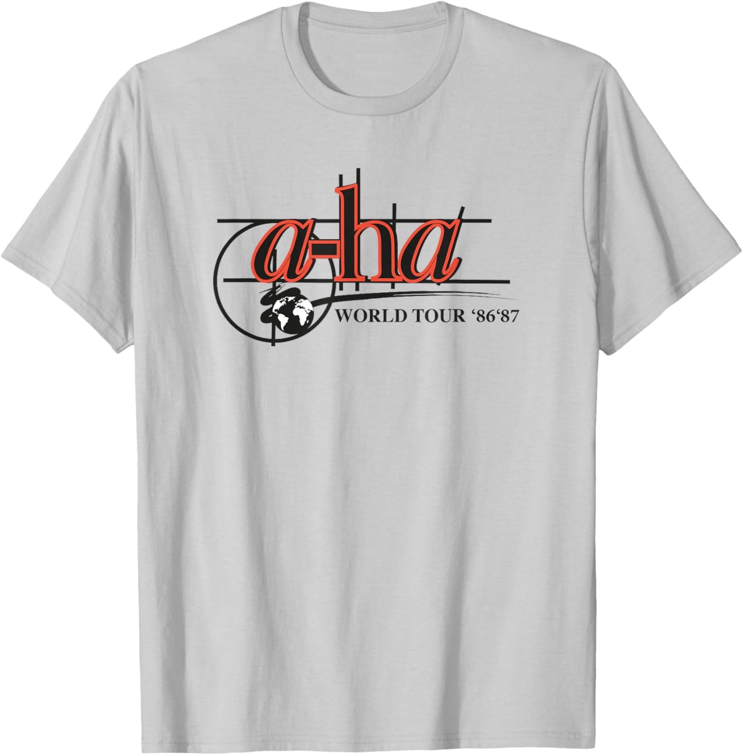 A-Ha World Tour '86 '87 T-Shirt - T-Shirt | Ash