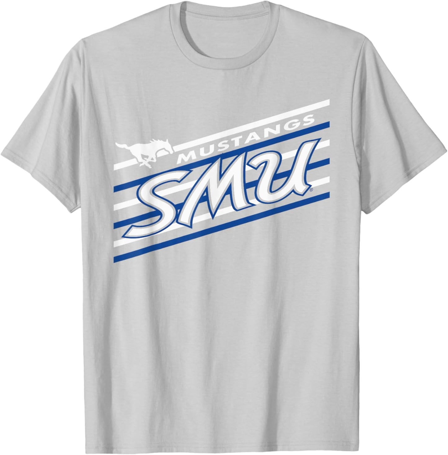 SMU Mustangs Retro Performer Red Officially Licensed T-Shirt - T-Shirt | Ash