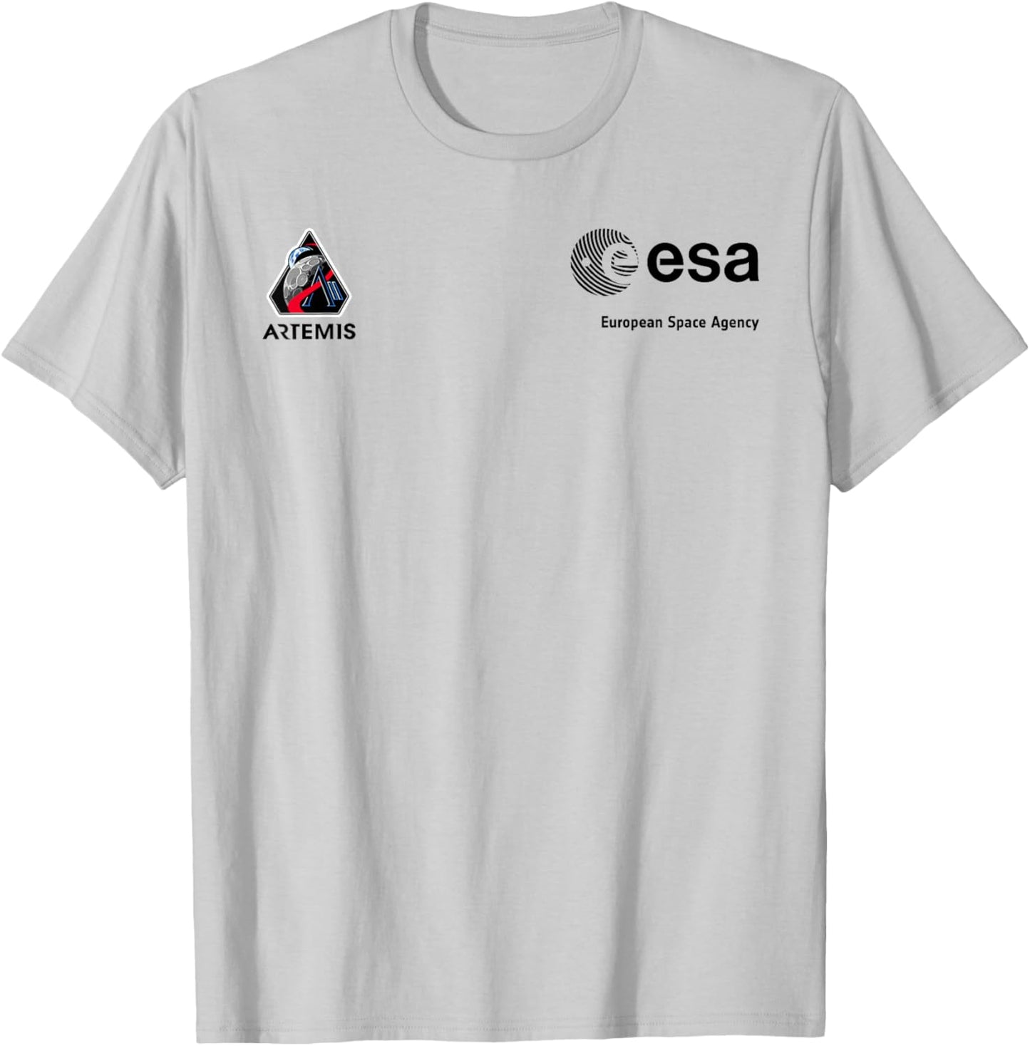ESA Artemis II Mission Patch T-Shirt - T-Shirt | Ash