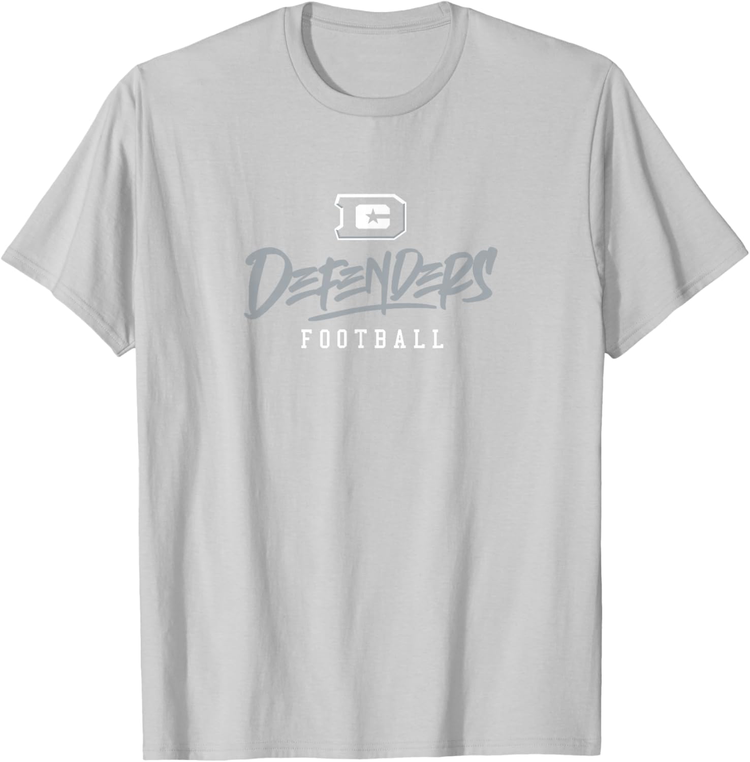 DC Defenders: Stylized Text T-Shirt - T-Shirt | Ash