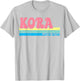 KORA Name Personalized Cute Idea Groovy Women KORA T-Shirt - T-Shirt | Ash