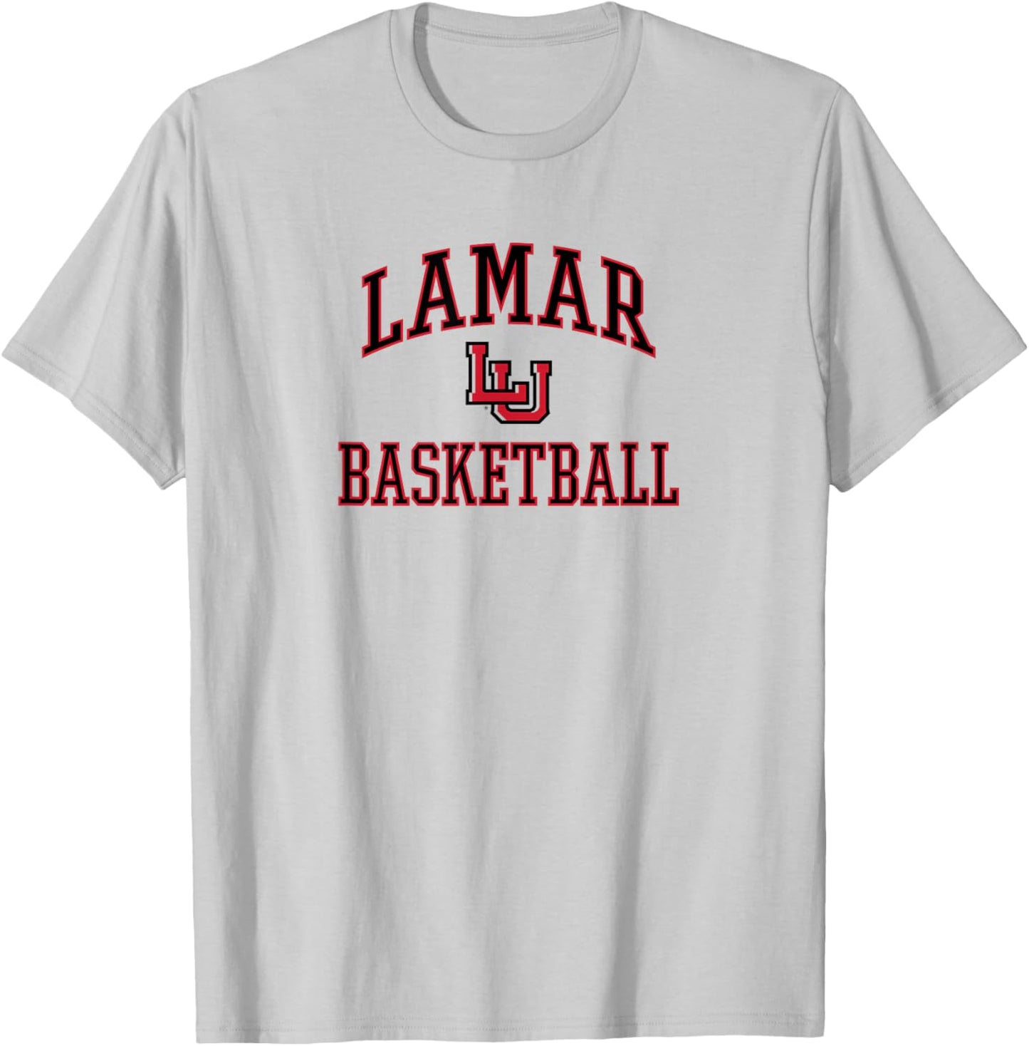 Lamar Cardinals Basketball Screen White Officially Licensed T-Shirt - T-Shirt | Ash