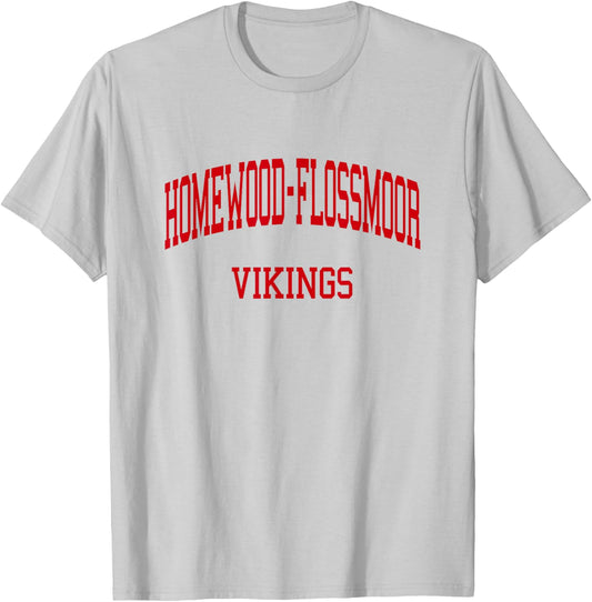 Homewood-Flossmoor High School HS Flossmoor IL Retro T-Shirt - T-Shirt | Ash