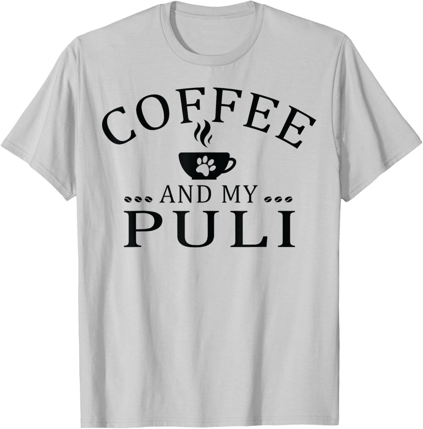 Puli Dog And Coffee Women T-Shirt - T-Shirt | Ash