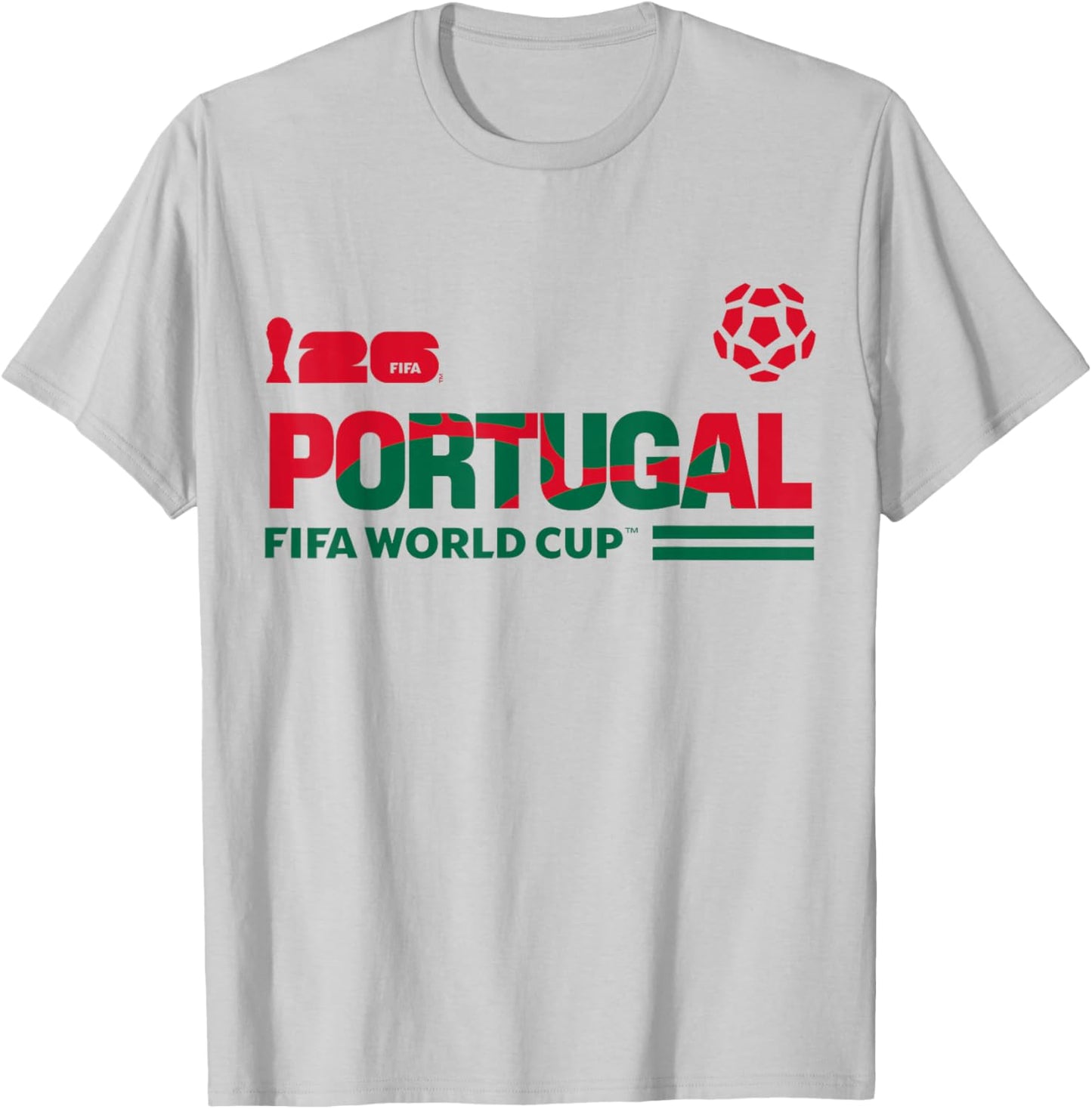 FIFA World CUP26 Qualifier Portugal T-Shirt - T-Shirt | Ash