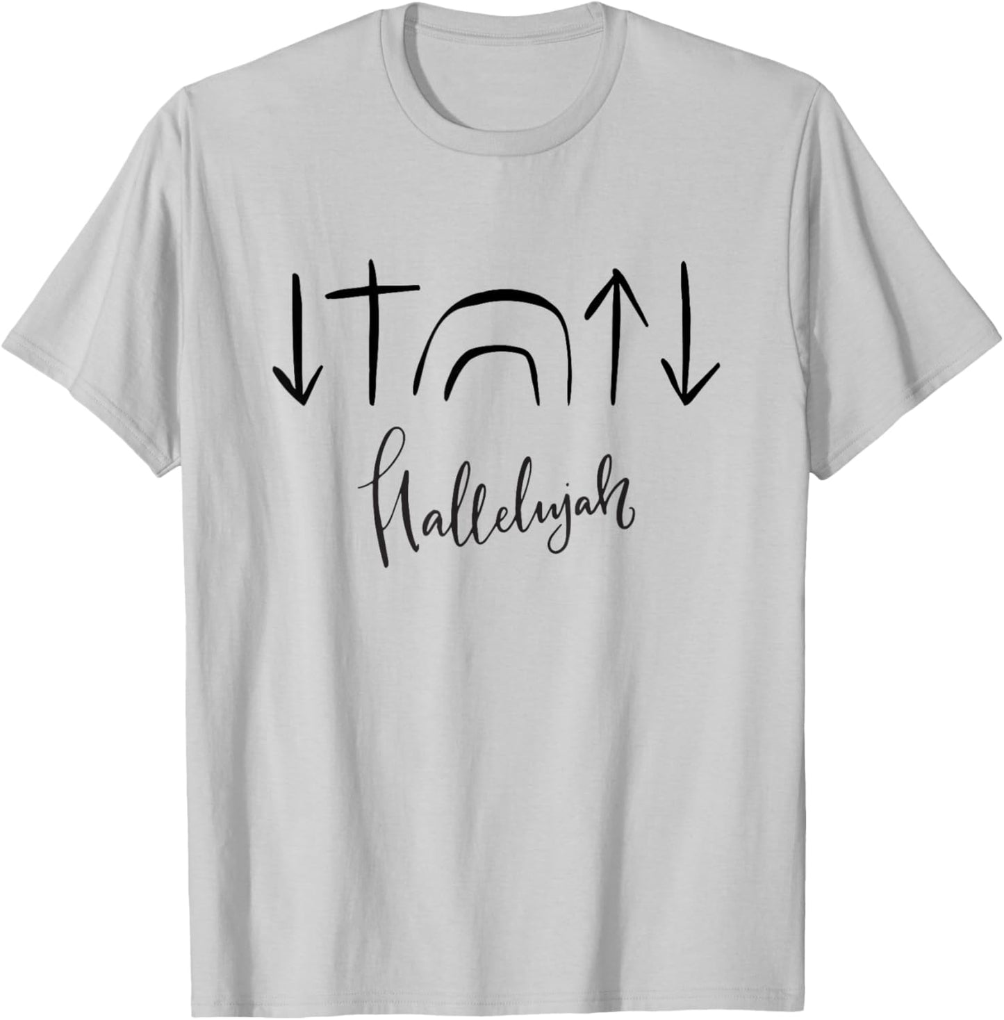 Hallelujah Ostern Auferstehung Christlicher Glaube T-Shirt - T-Shirt | Ash