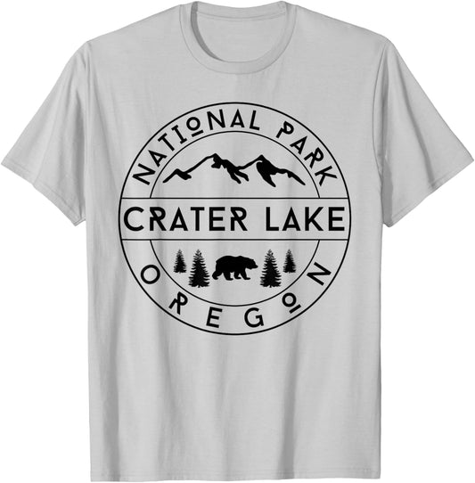 Crater Lake National Park T-Shirt - T-Shirt | Ash
