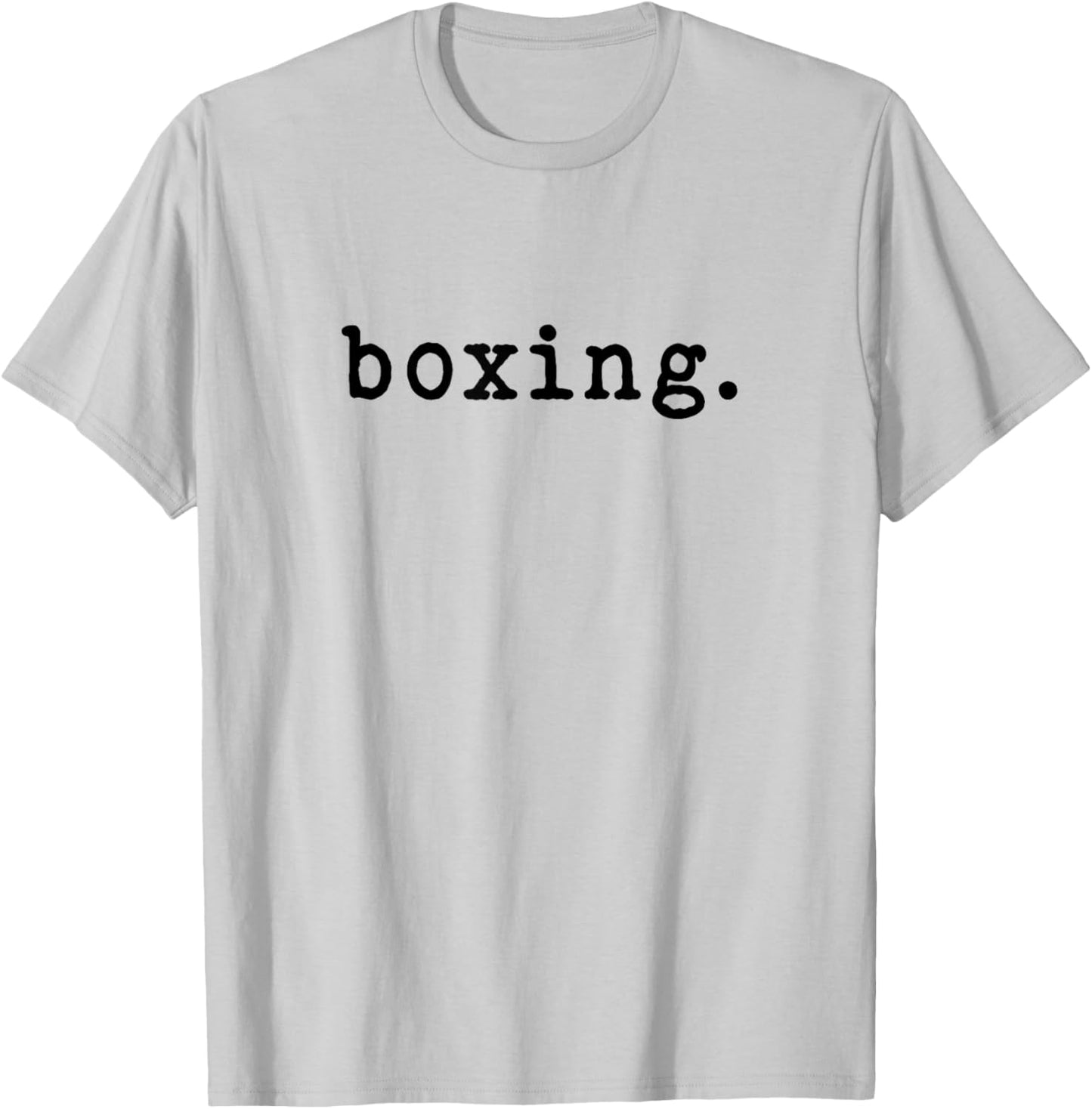 Boxing Enthusiast Minimalist Sports T-Shirt - T-Shirt | Ash