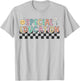 Special Education Teacher Chekered Autism Awareness SPED T-Shirt - T-Shirt | Ash
