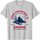 Born and Raised in Arizona. Desert Landscape Silhouette T-Shirt - T-Shirt | Ash