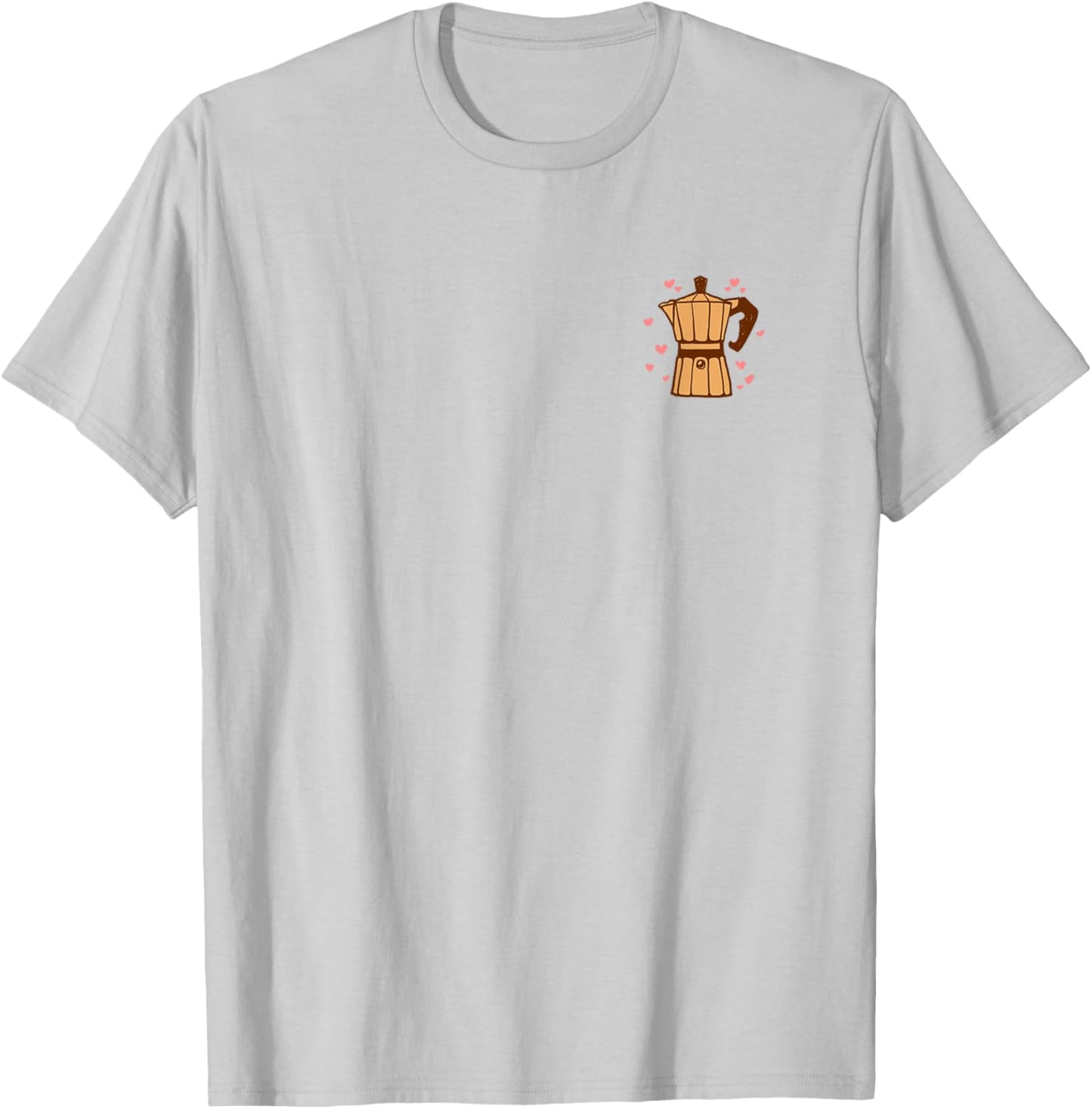 Kaffee Cafe Espressokocher Kaffeekanne Espresso Bialetti T-Shirt - T-Shirt | Ash