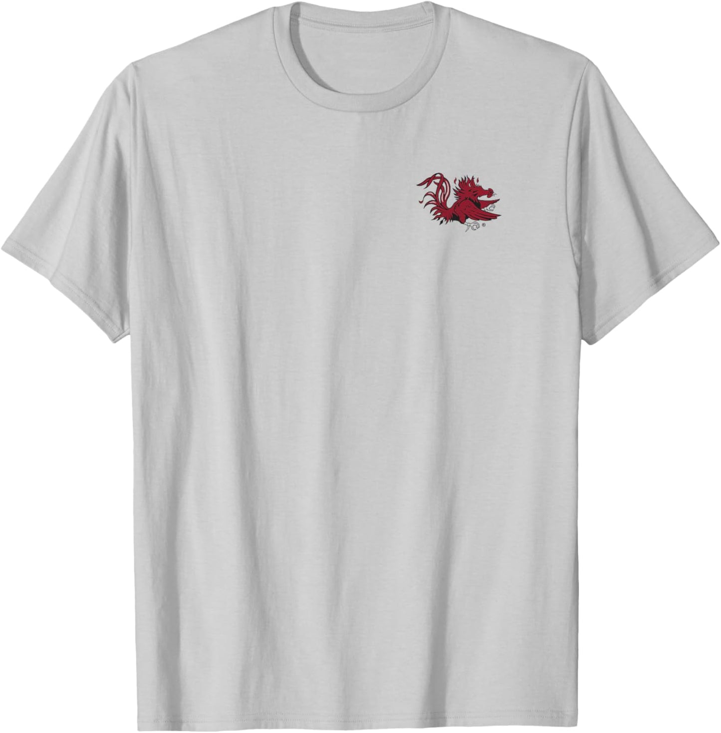 South Carolina Gamecocks Icon Front/Back White T-Shirt - T-Shirt | Ash