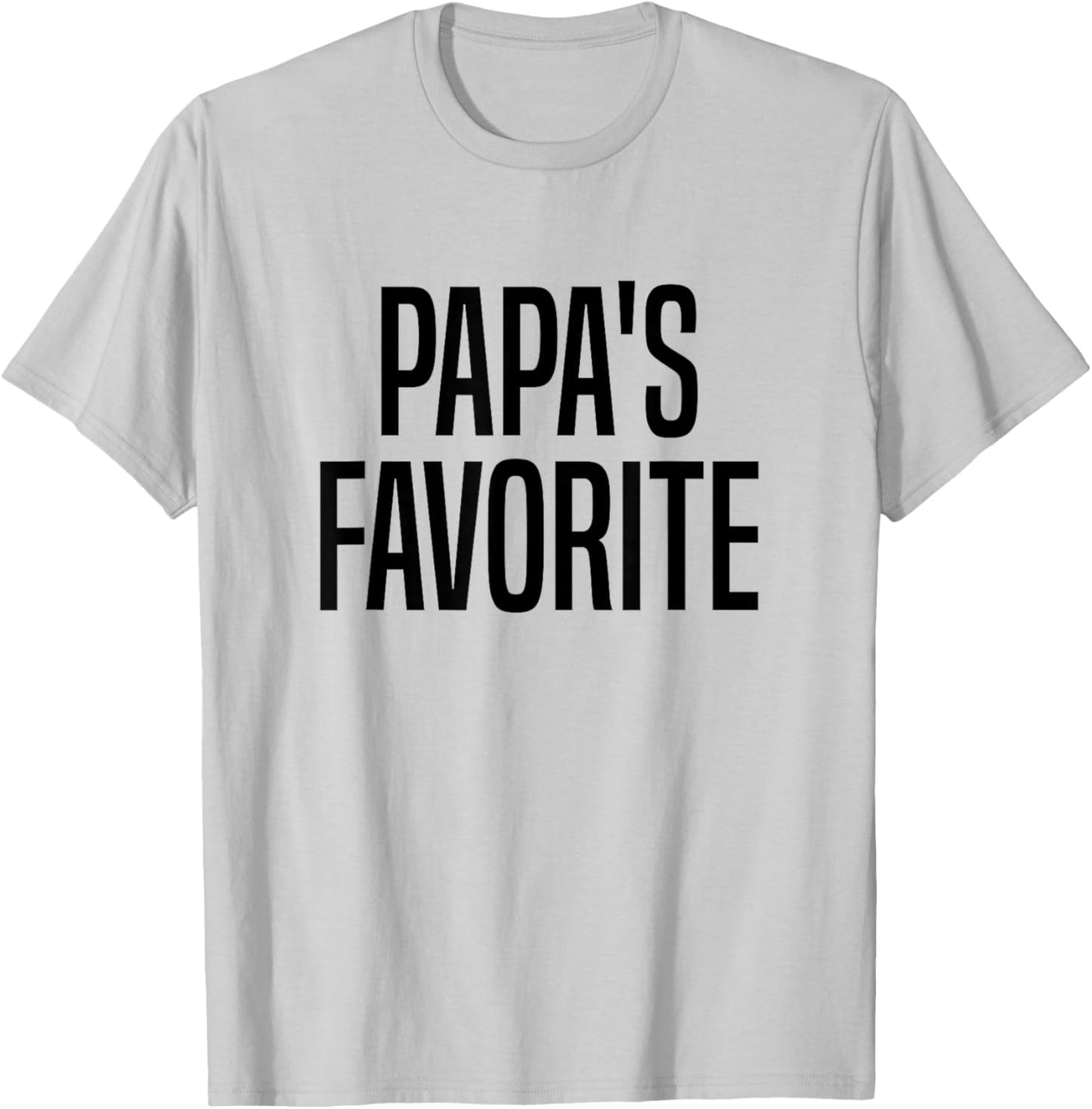 Papa's Favorite Grandchild T-Shirt - T-Shirt | Ash