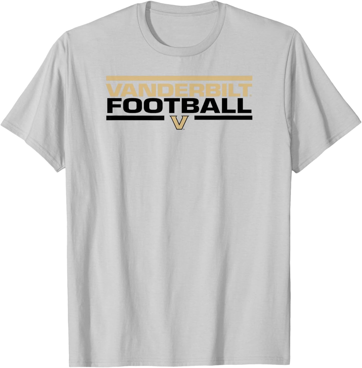 Vanderbilt Commodores Football Tackle White T-Shirt - T-Shirt | Ash