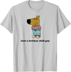 Just a lowkey chill guy T-Shirt - T-Shirt | Ash