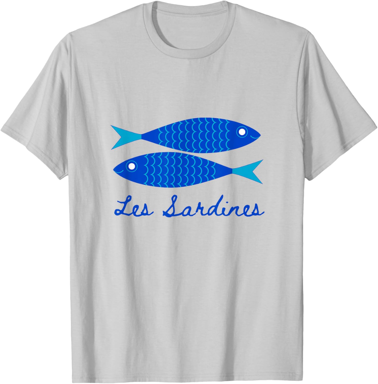 Les sardines fisherman aesthetic coastal sardine fish T-Shirt - T-Shirt | Ash