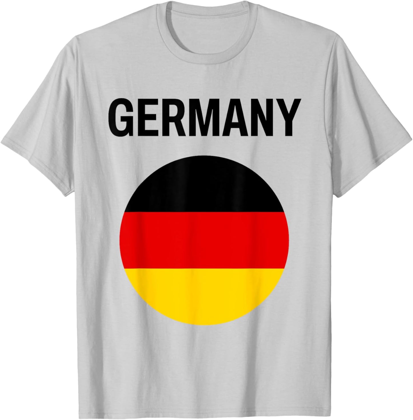 Germany Flag Modern T-Shirt - T-Shirt | Ash