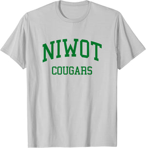 Niwot High School HS Niwot CO Retro T-Shirt - T-Shirt | Ash