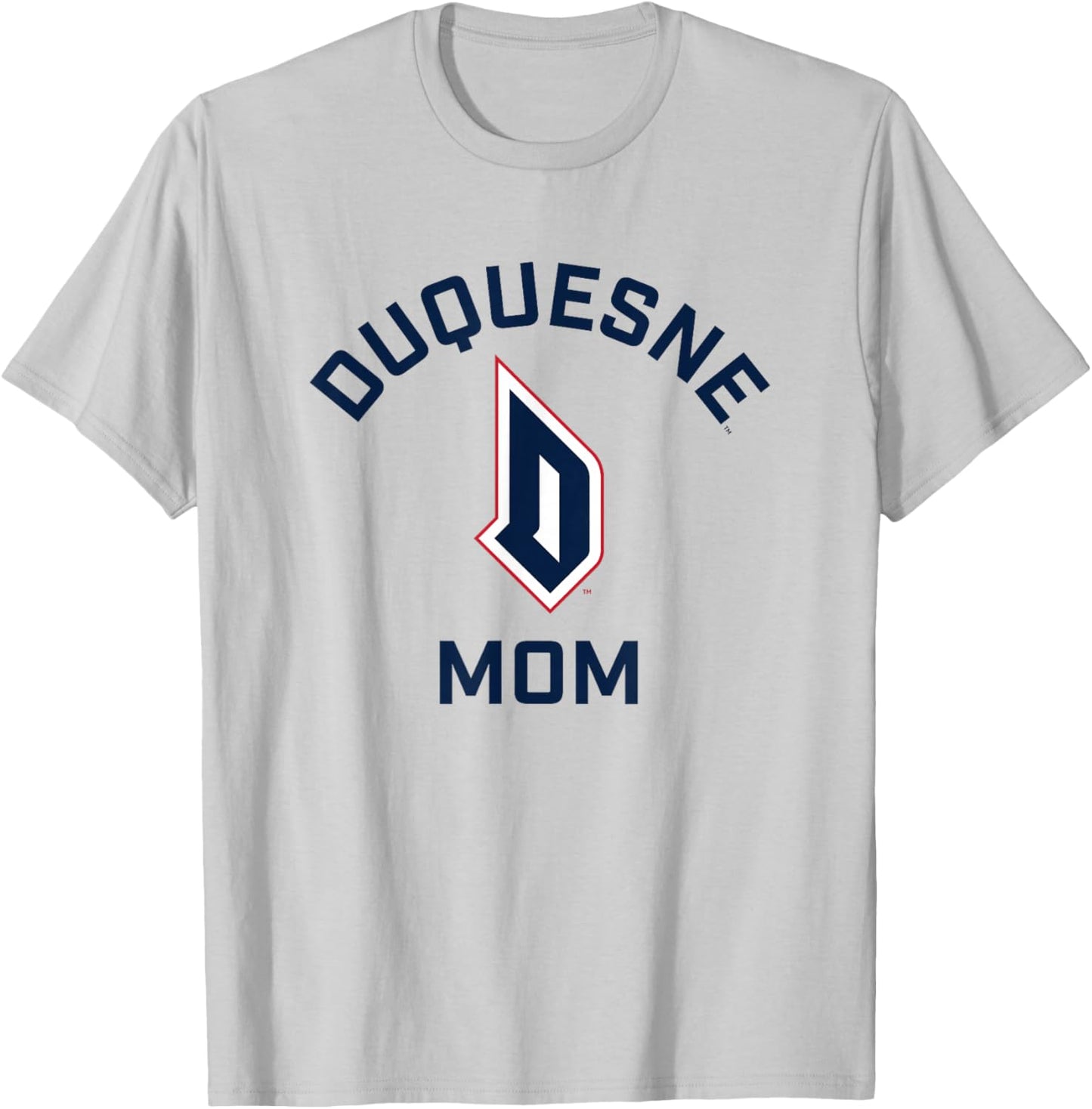 Duquesne University Dukes Arched Mom T-Shirt - T-Shirt | Ash