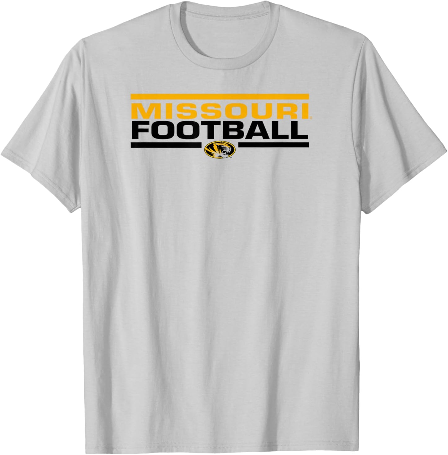 Missouri Tigers Football Tackle White Officially Licensed T-Shirt - T-Shirt | Ash