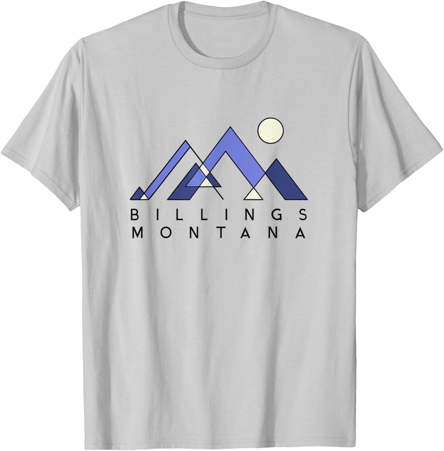 Billings Montana | Billings MT Abstract T-Shirt - T-Shirt | Ash