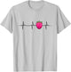 Raspberry Heartbeat Kawaii Raspberry Fruit T-Shirt - T-Shirt | Ash