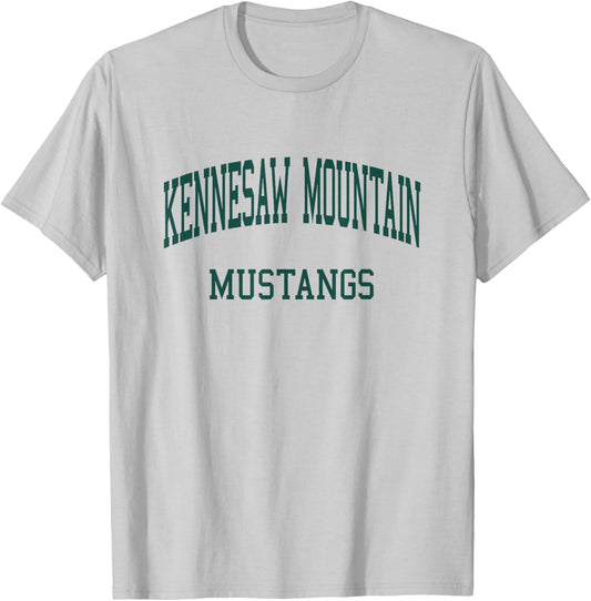 Kennesaw Mountain High School HS Kennesaw GA Retro T-Shirt - T-Shirt | Ash