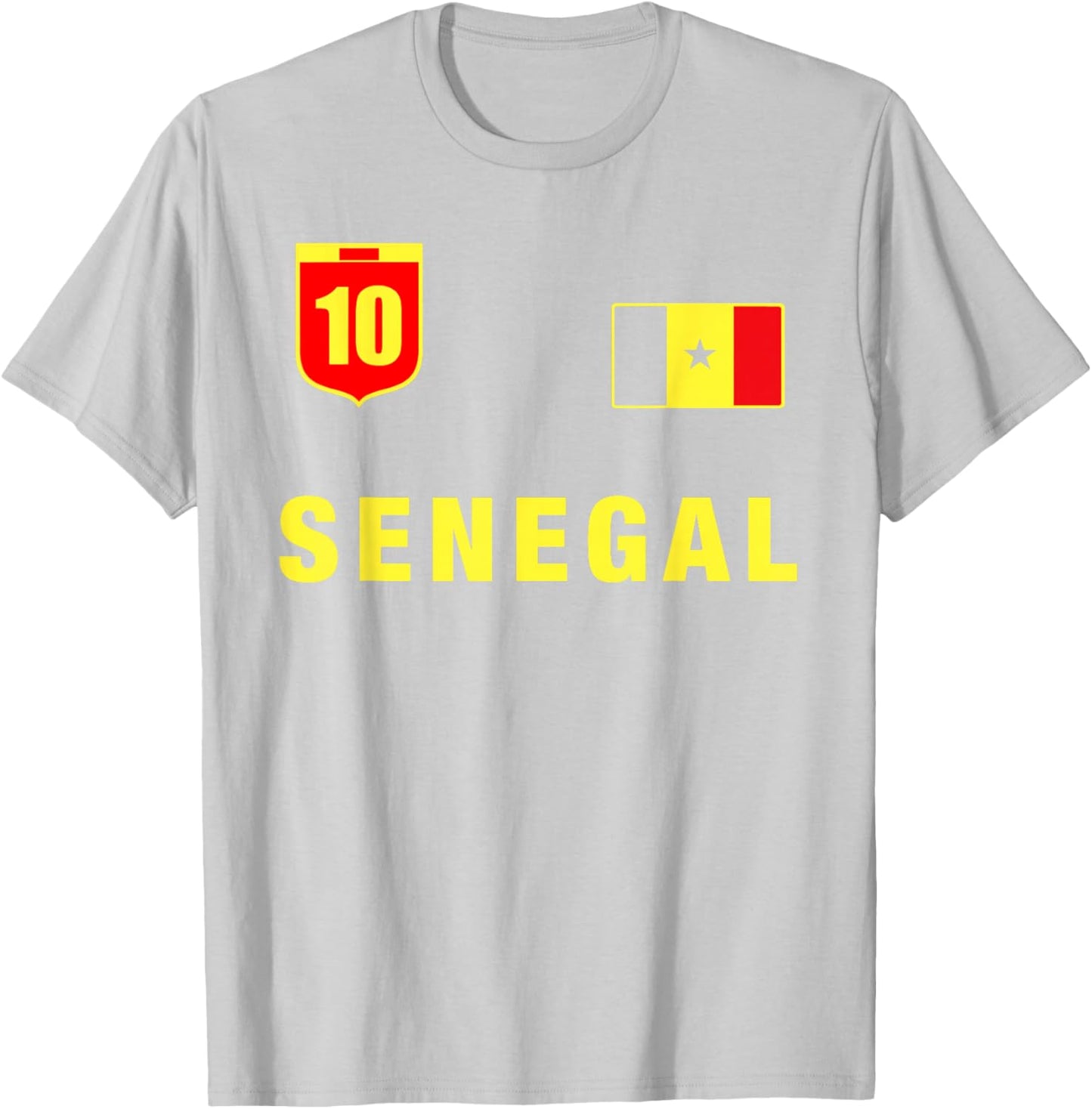 Senegal Outfit Senegal Clothing Green Senegal Design T-Shirt - T-Shirt | Ash