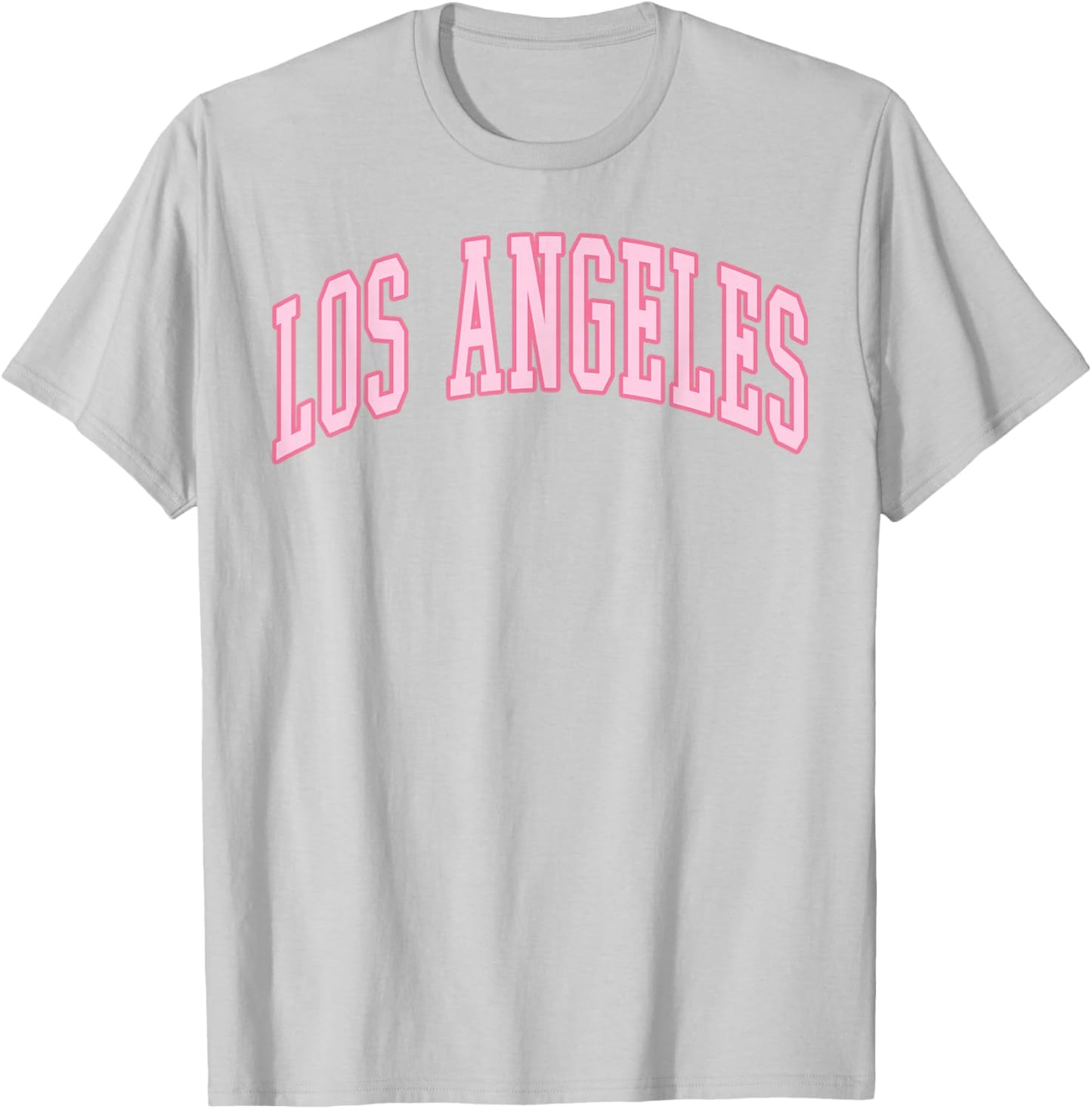 Los Angeles Vintage Preppy Varsity Pink Sports T-Shirt - T-Shirt | Ash