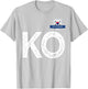 South Korea Human-Flag Letter KO South Korea T-Shirt - T-Shirt | Ash