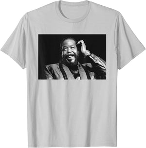 Singer Barry White Live In London By Stephen Wright T-Shirt - T-Shirt | Ash