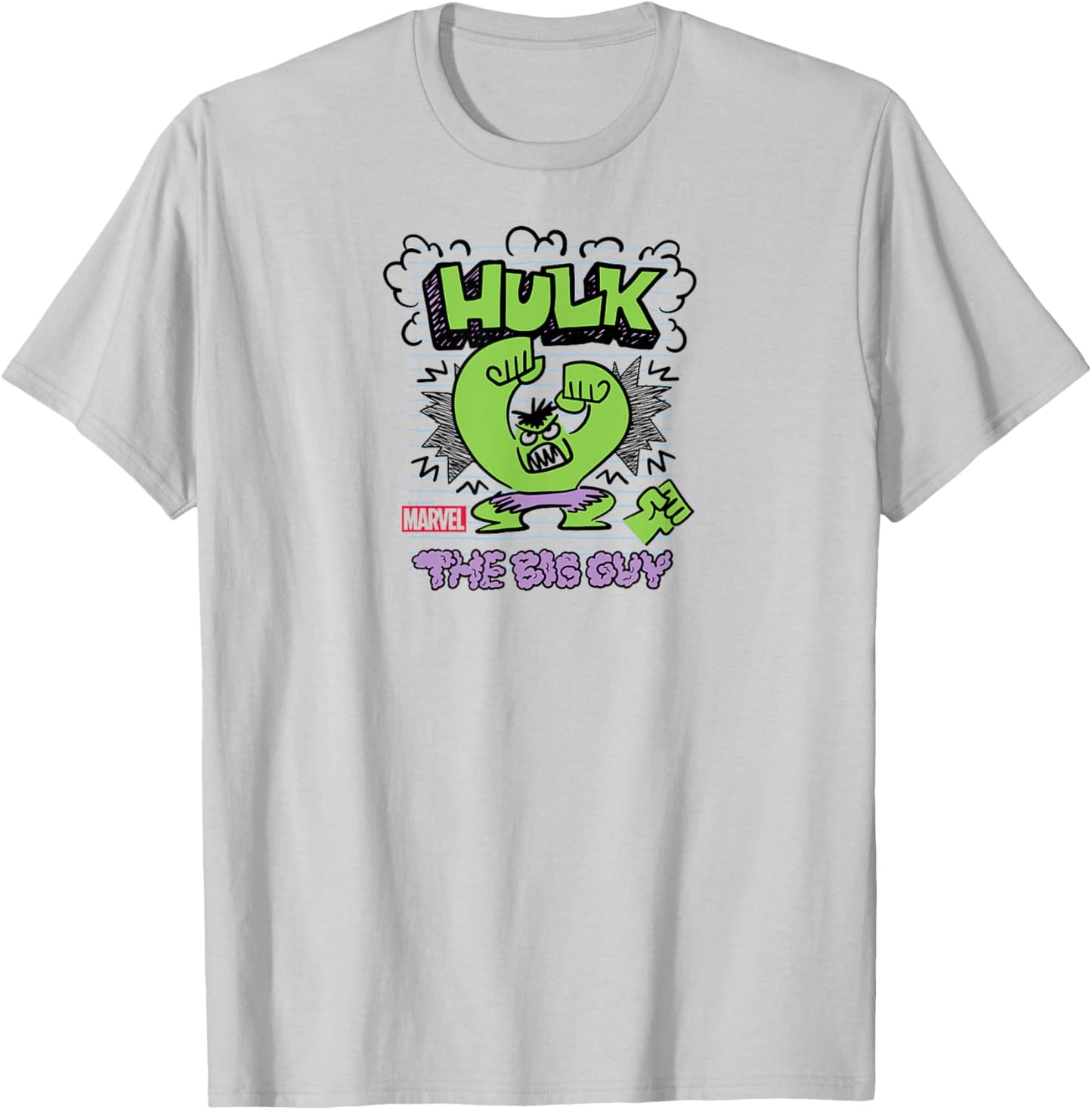 Hulk - Scribble T-Shirt - T-Shirt | Ash