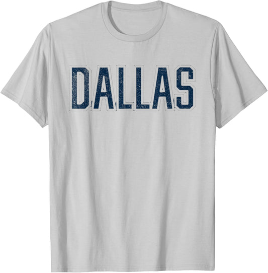 Dallas Vintage Retro T-Shirt - T-Shirt | Ash