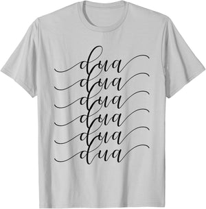 Funny Girl Retro Dua First Name Personalized 80, 90's T-Shirt - T-Shirt | Ash