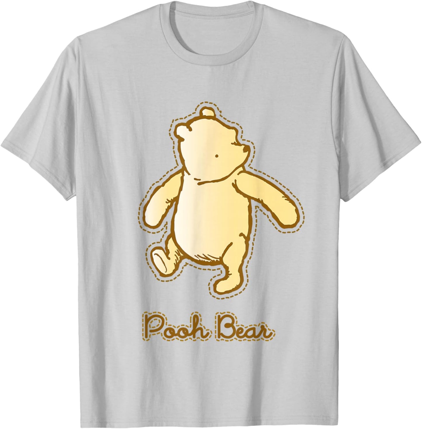 Disney Winnie the Pooh Classic Pooh Center Icon T-Shirt - T-Shirt | Ash