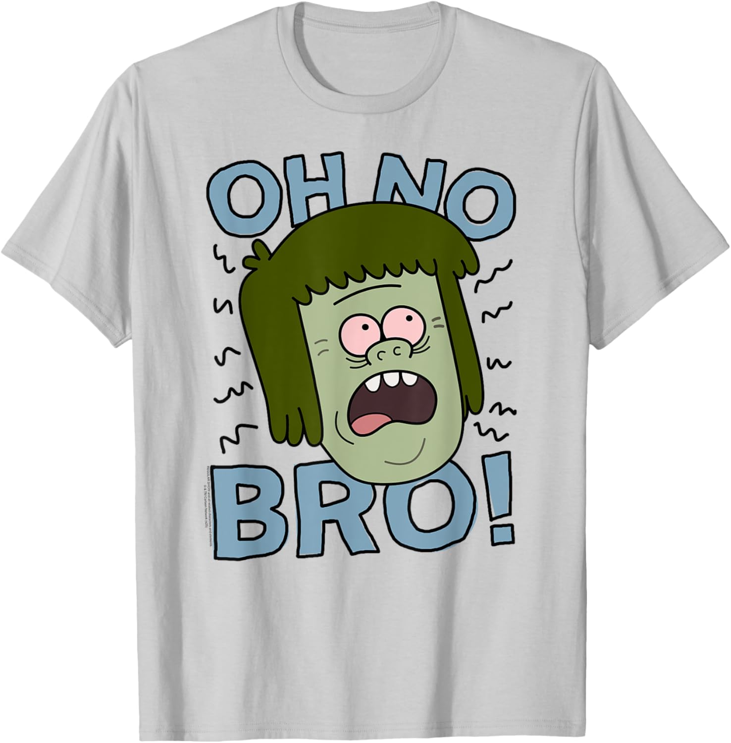 Regular Show Muscle Man Oh No Bro! Funny Cartoon T-Shirt - T-Shirt | Ash
