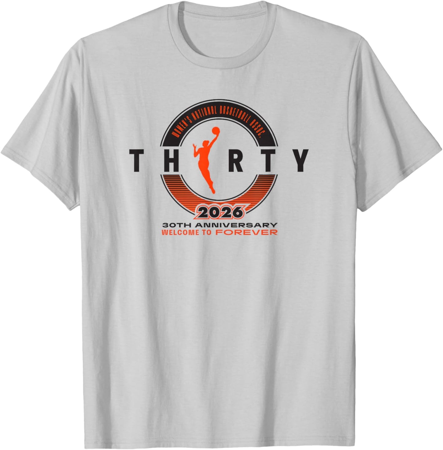 WNBA 30th Anniversary Free Flow T-Shirt - T-Shirt | Ash