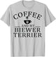 Biewer Terrier Dog And Coffee T-Shirt - T-Shirt | Ash