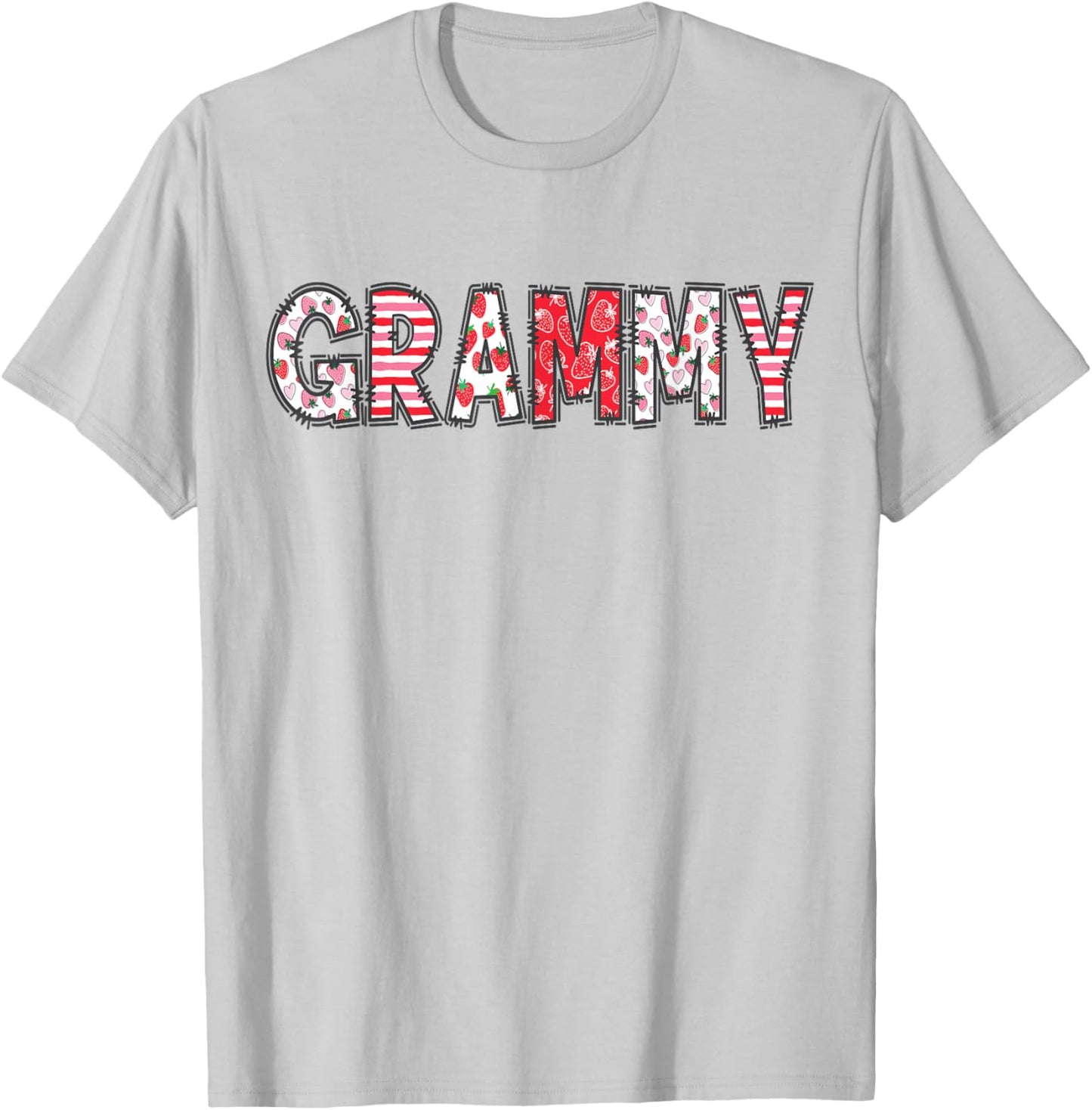 GRAMMY Of The Berry First Birthday Strawberry Family Party T-Shirt - T-Shirt | Ash