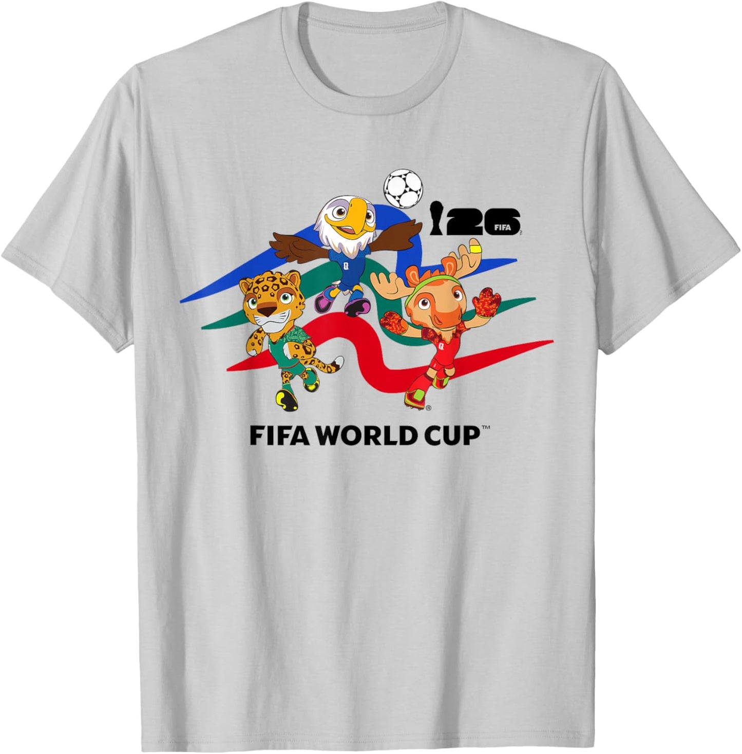 FIFA World CUP26 Host Country Maskottchen Action T-Shirt - T-Shirt | Ash