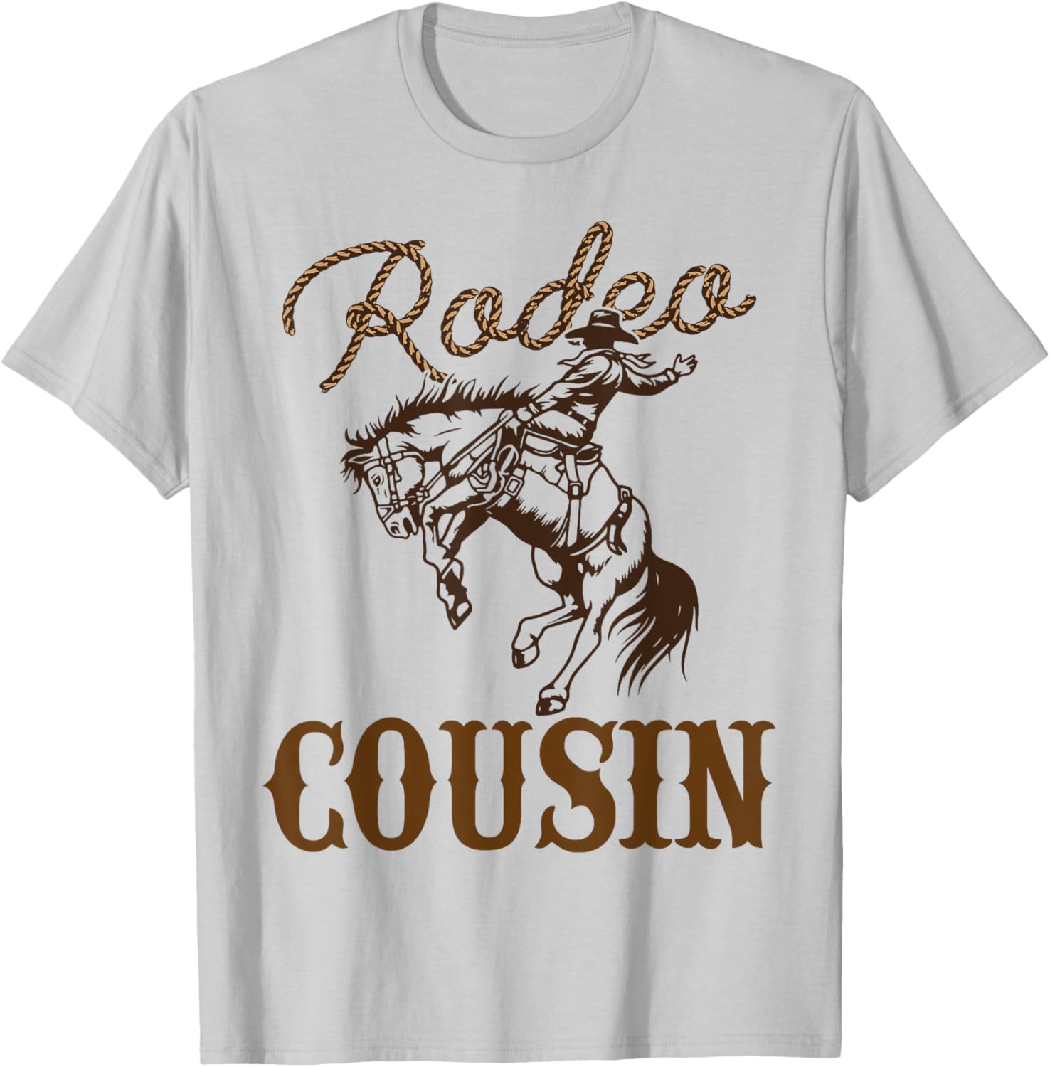 Cousin Birthday Cowboy Cowgirl Western Rodeo Cuz Bday Party T-Shirt - T-Shirt | Ash