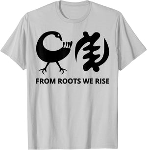 Adinkra Symbols from Ghana Collection Art African Tribal T-Shirt - T-Shirt | Ash